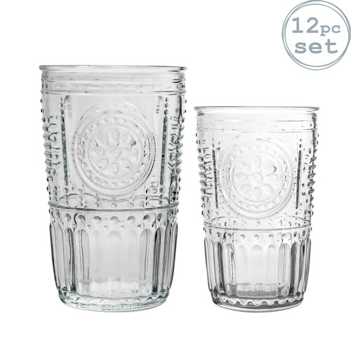 Bormioli Rocco Romantic 12 Piece Glass Assorted Glassware Set & Reviews